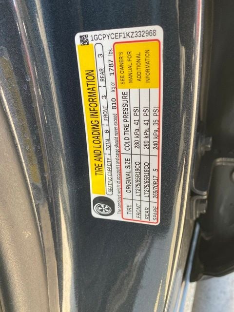 2019 Chevrolet Silverado 1500 Custom Trail Boss