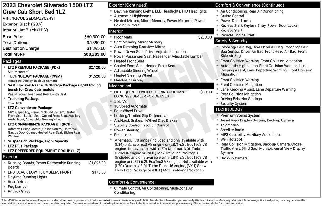 2023 Chevrolet Silverado 1500 LTZ