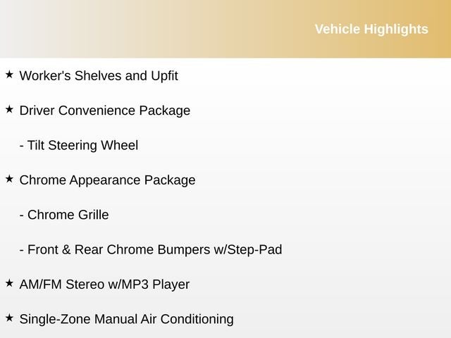 2025 Chevrolet Express 3500 Work Van Cargo