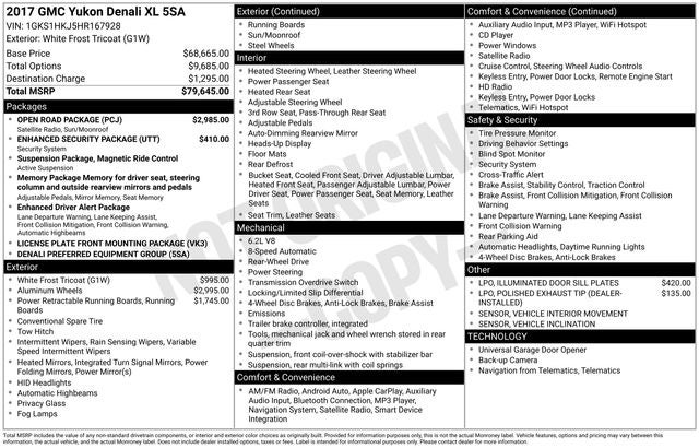 2017 GMC Yukon XL Denali
