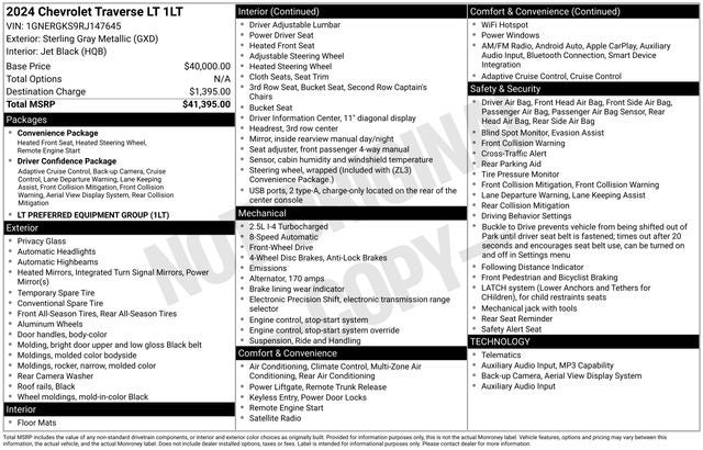 2024 Chevrolet Traverse LT 1LT