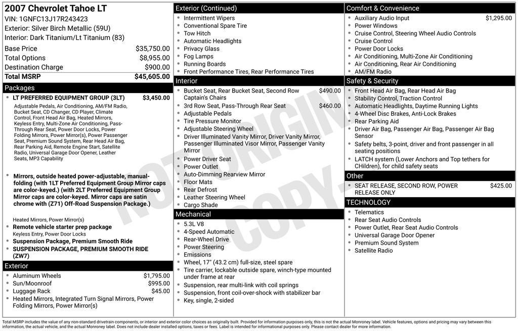 2007 Chevrolet Tahoe LT Z71