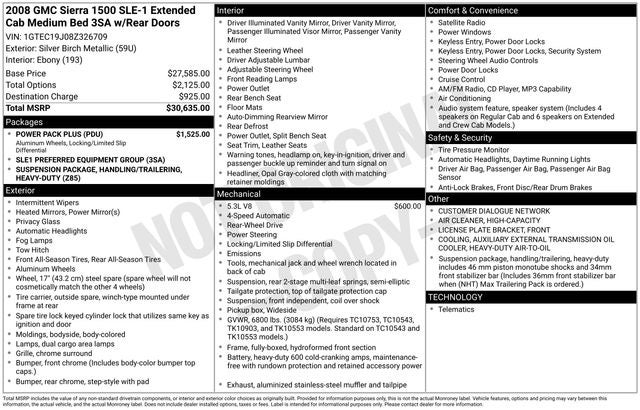 2008 GMC Sierra 1500 SLE1