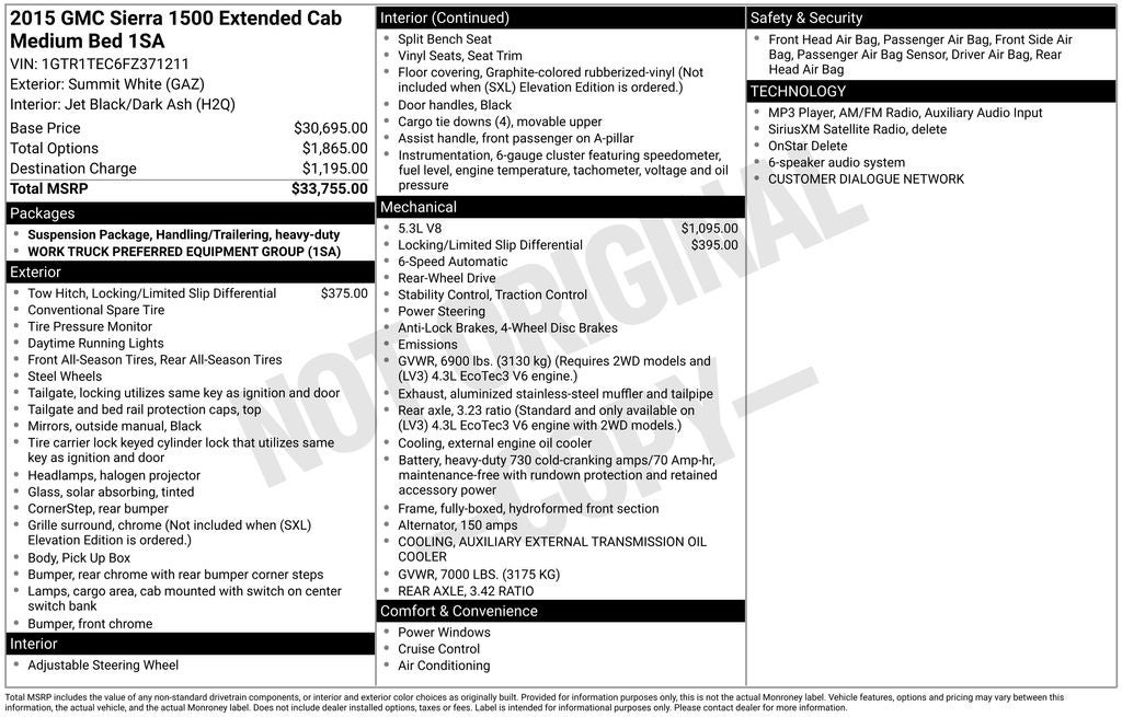 2015 GMC Sierra 1500 Base