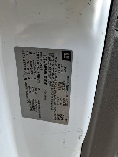 2017 GMC Savana 2500 Work Van