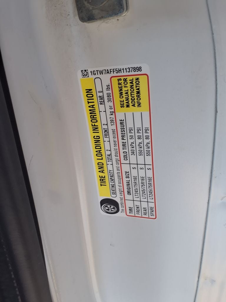 2017 GMC Savana 2500 Work Van