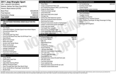 2011 Jeep Wrangler Sport