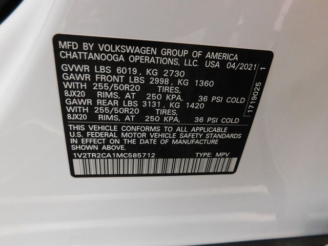 2021 Volkswagen Atlas SEL Premium