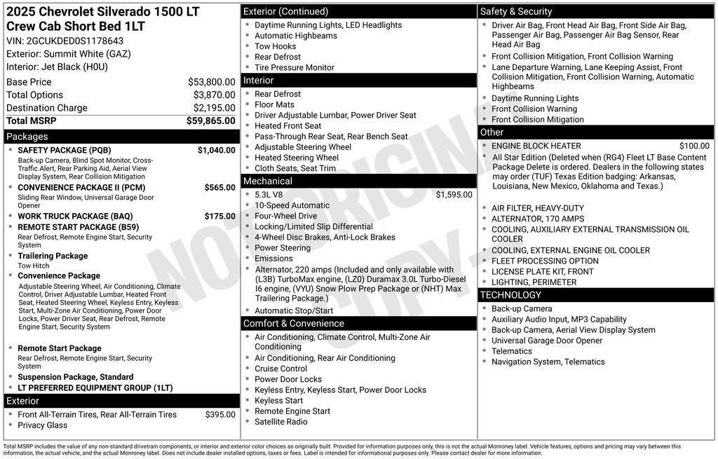 2025 Chevrolet Silverado 1500 LT LT1