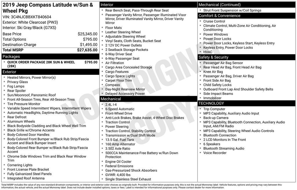2019 Jeep Compass Latitude