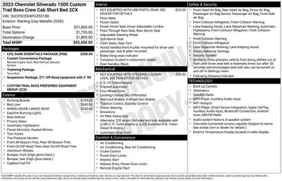 2023 Chevrolet Silverado 1500 Custom Trail Boss