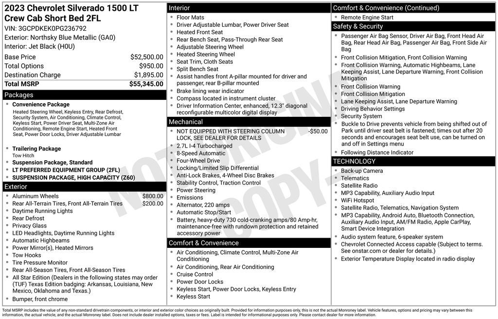 2023 Chevrolet Silverado 1500 LT