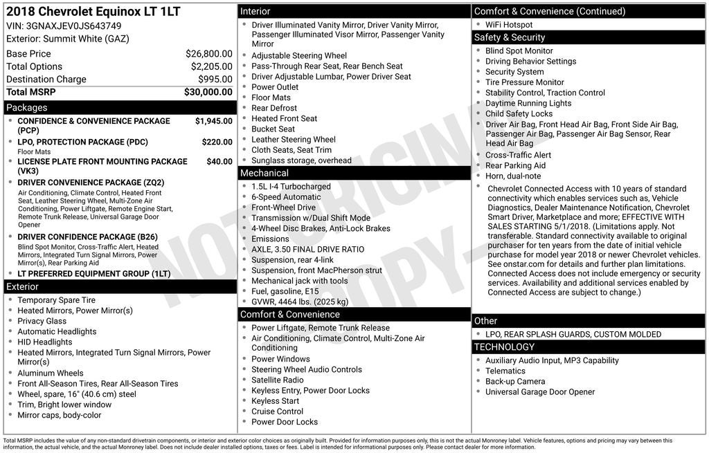 2018 Chevrolet Equinox LT