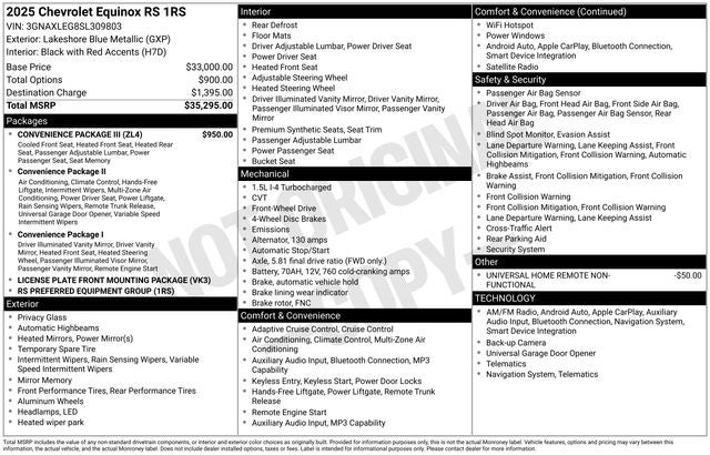 2025 Chevrolet Equinox RS