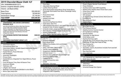 2019 Chevrolet Blazer Base 1LT