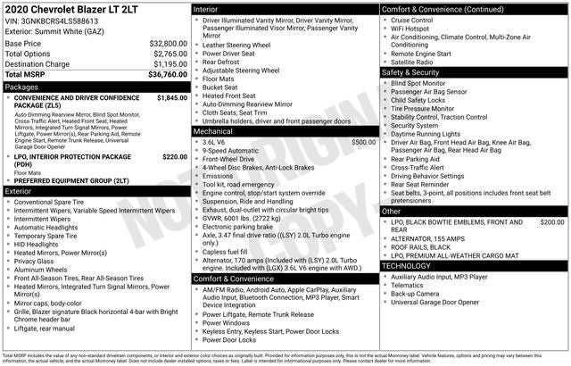 2020 Chevrolet Blazer LT