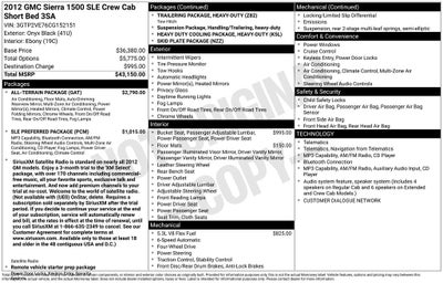 2012 GMC Sierra 1500 SLE