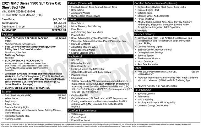 2021 GMC Sierra 1500 SLT