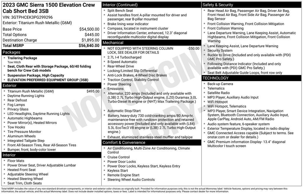 2023 GMC Sierra 1500 Elevation