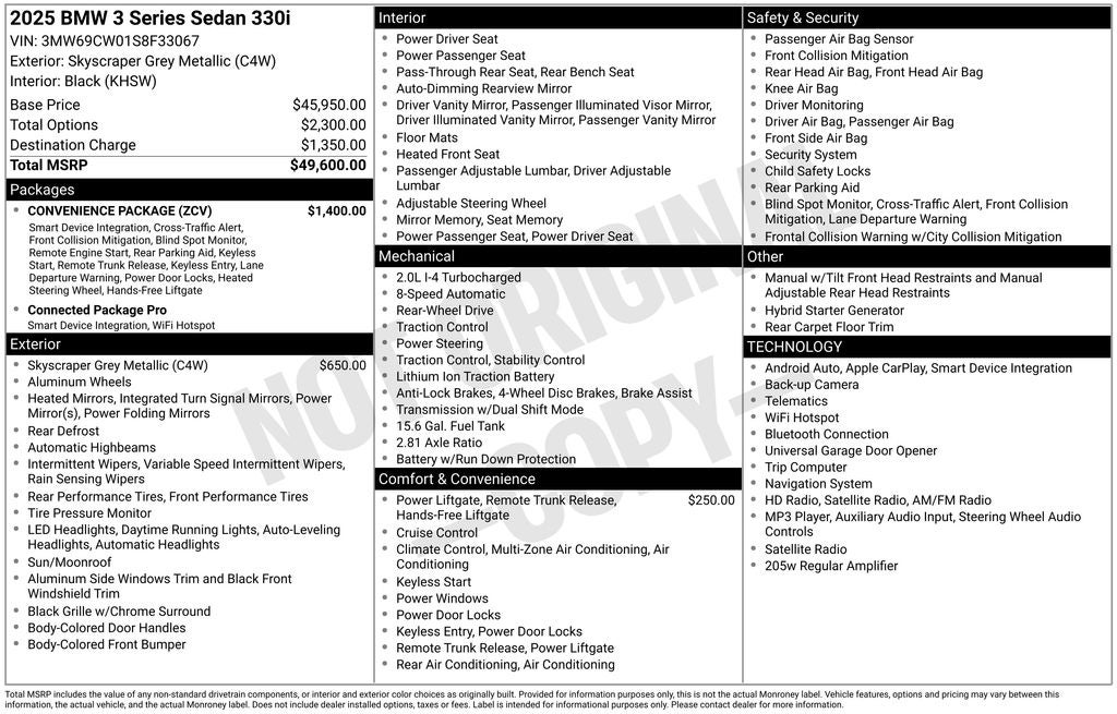 2025 BMW 3 Series 330i