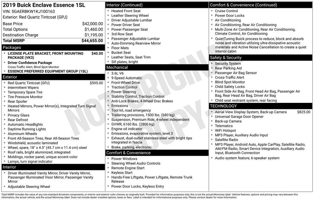 2019 Buick Enclave Essence