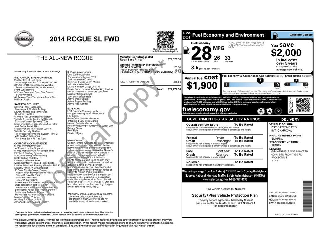 2014 Nissan Rogue SL
