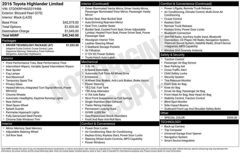 2016 Toyota Highlander Limited