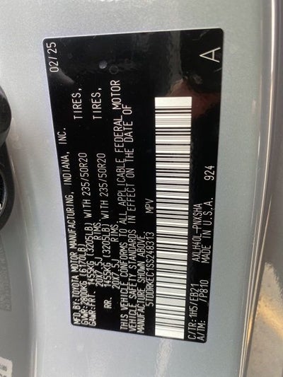 2025 Toyota Sienna XSE 7 Passenger