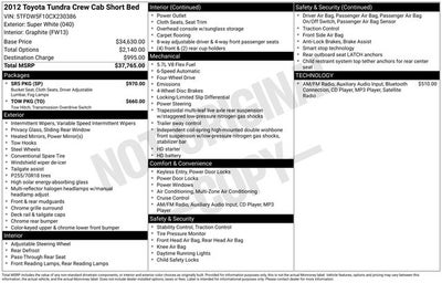 2012 Toyota Tundra Grade CrewMax