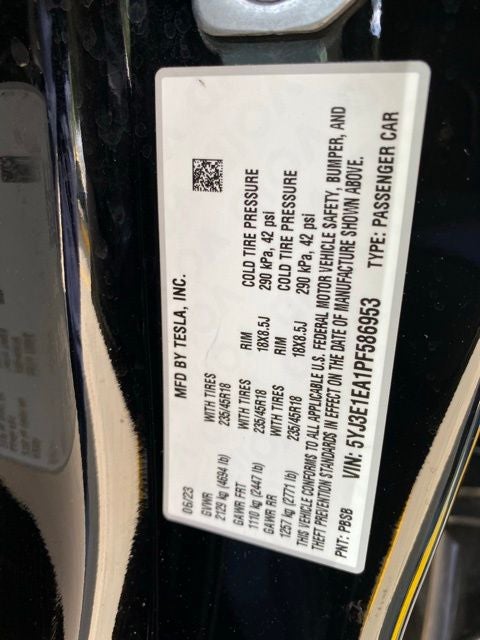 2023 Tesla Model 3 Base