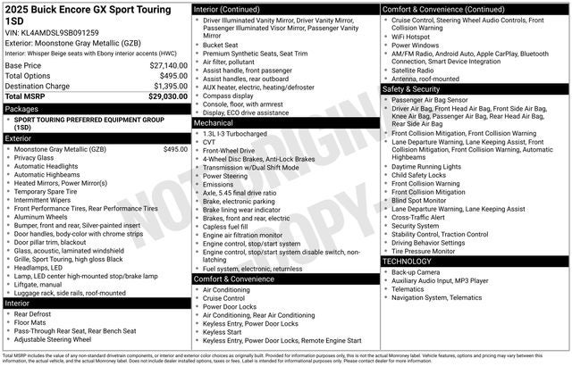 2025 Buick Encore GX Sport Touring