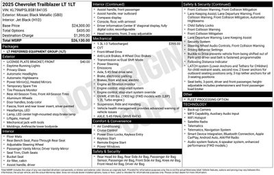 2025 Chevrolet TrailBlazer LT
