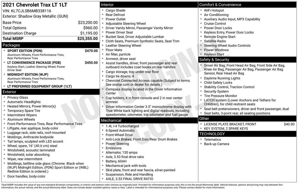 2021 Chevrolet Trax LT