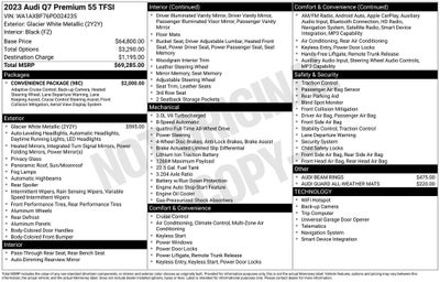 2023 Audi Q7 55 Premium quattro