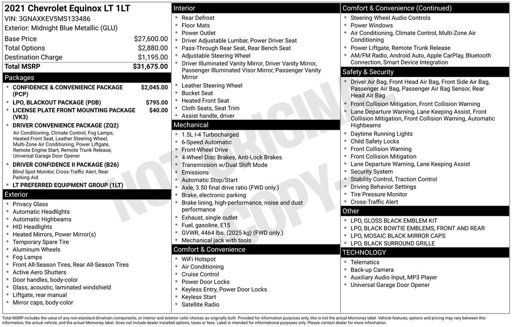 2021 Chevrolet Equinox LT