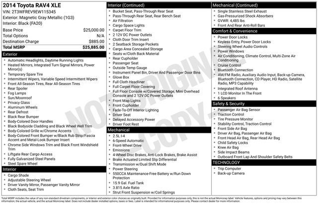 2014 Toyota RAV4 XLE