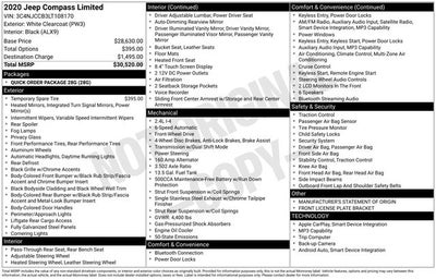 2020 Jeep Compass Limited