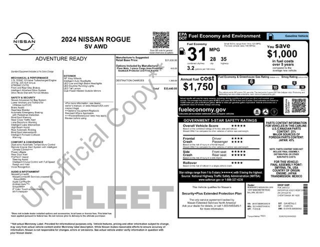 2024 Nissan Rogue SV