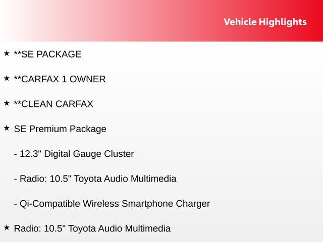 2026 Toyota Corolla Hybrid SE