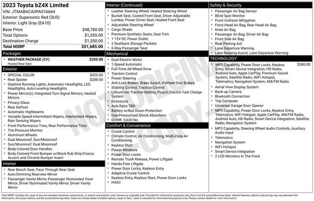 2023 Toyota bZ4X Limited