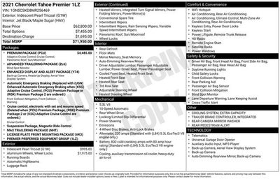 2021 Chevrolet Tahoe Premier