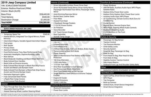 2019 Jeep Compass Limited