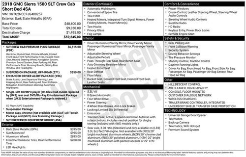 2018 GMC Sierra 1500 SLT